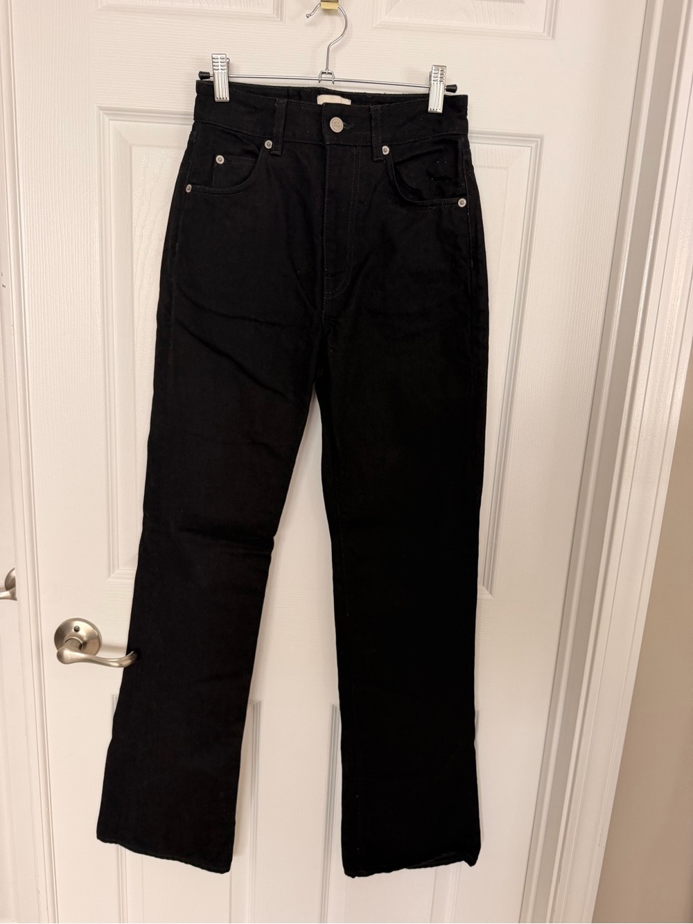 BLK DNM Black Straight-Leg Women's Jeans